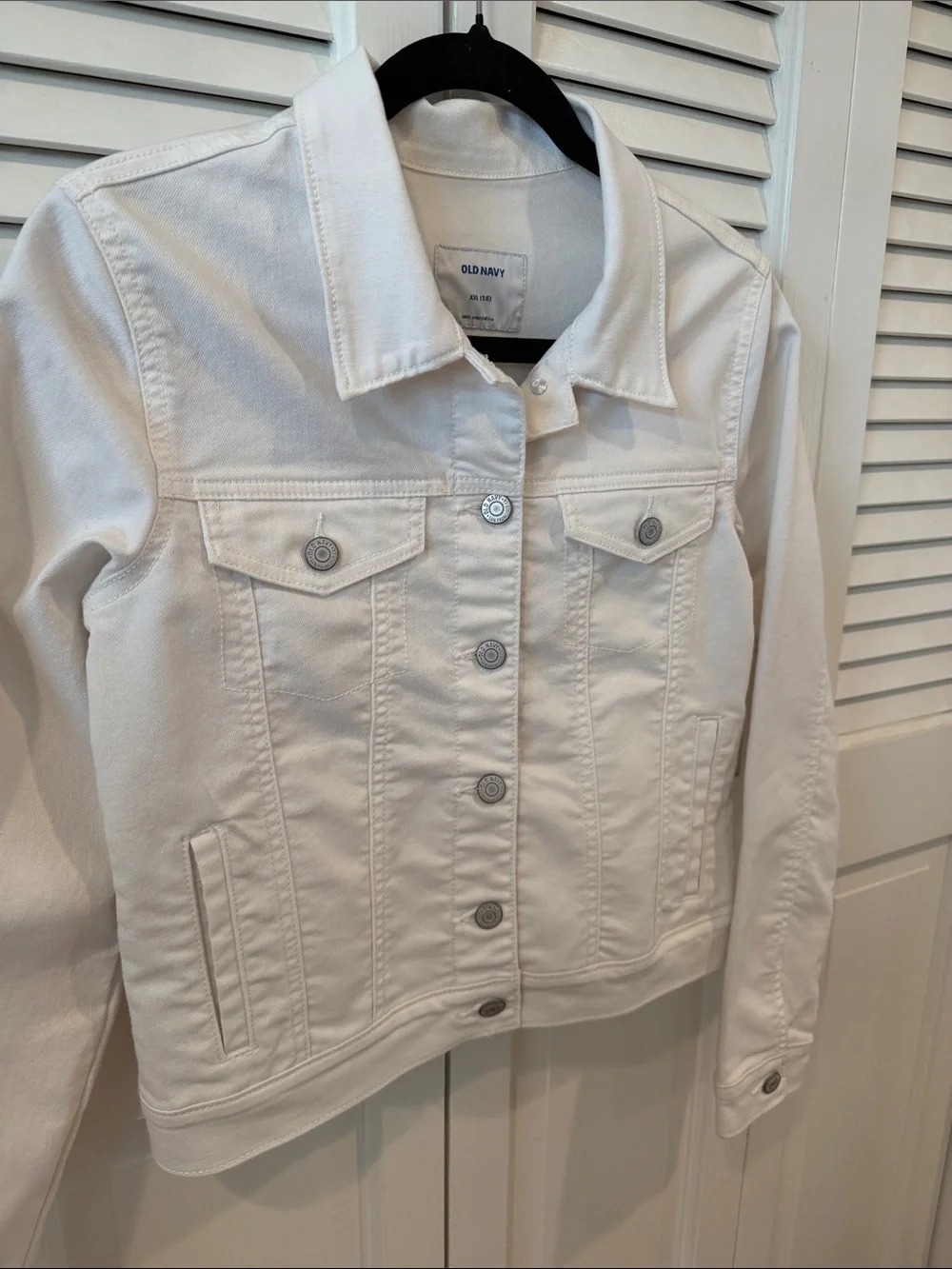 Old Navy Kids Denim / Jean Jacket - Kids XXL / 16 White